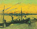 Barges 1888 by Vincent van Gogh